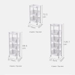 Fruit Vegetable Storage Basket Rack - Multi-Layer Stackable Kitchen Organizer for Fruits, Vegetables, and Snacks - Floor-to-Ceiling Design